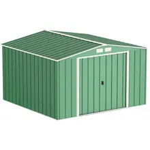 Abri de jardin en métal en acier anthracite 9,16 m² — contenu détaillé 16