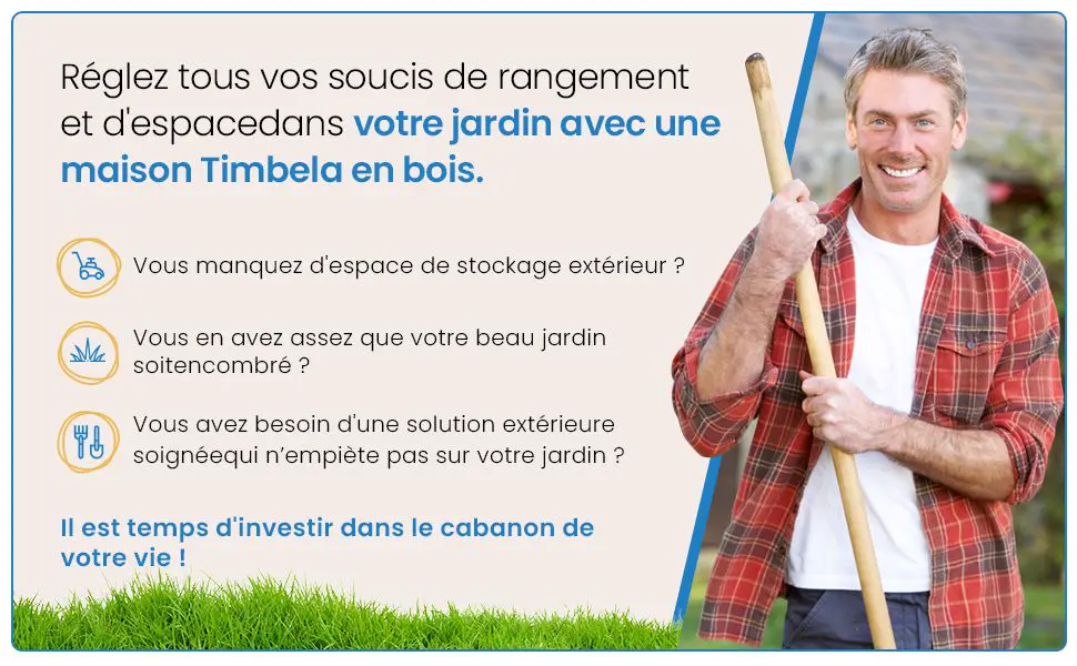 Abri de jardin en bois en bois gris 2,22 m² — contenu détaillé 2