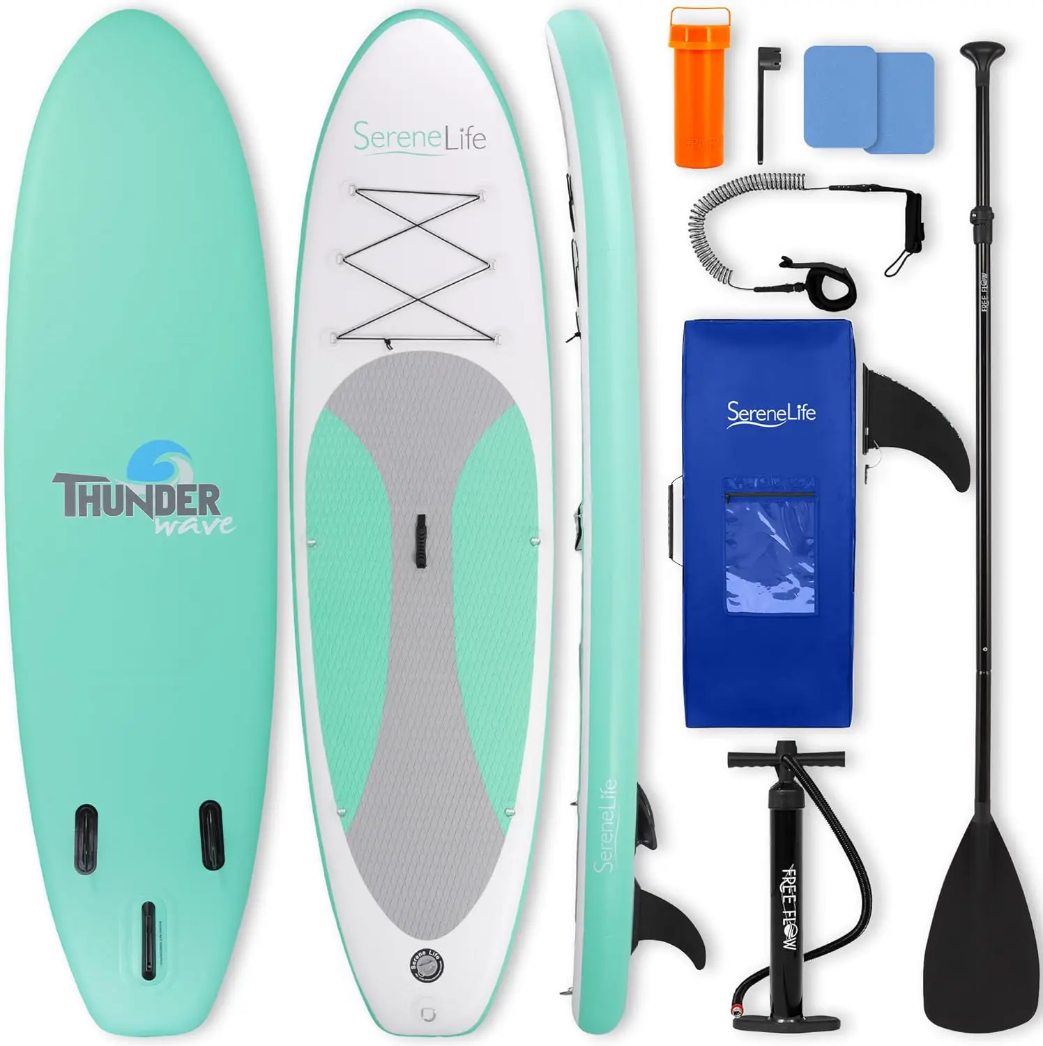 SereneLife Stand Up Paddle Gonflable Adulte 6”