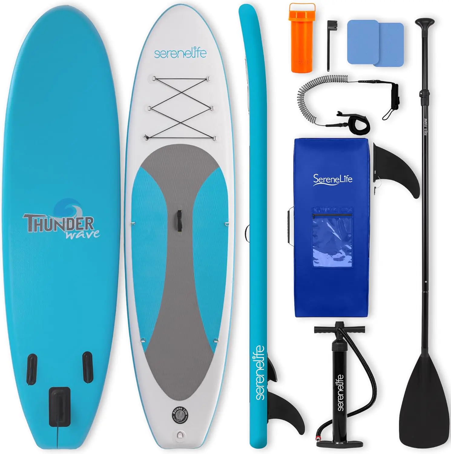 SereneLife Stand Up Paddle Gonflable Adulte 6”
