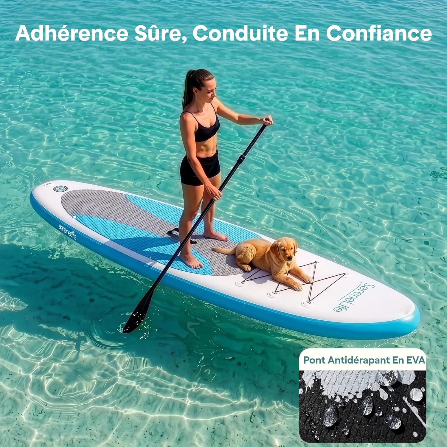 Paddle gonflable en aluminium vue 4