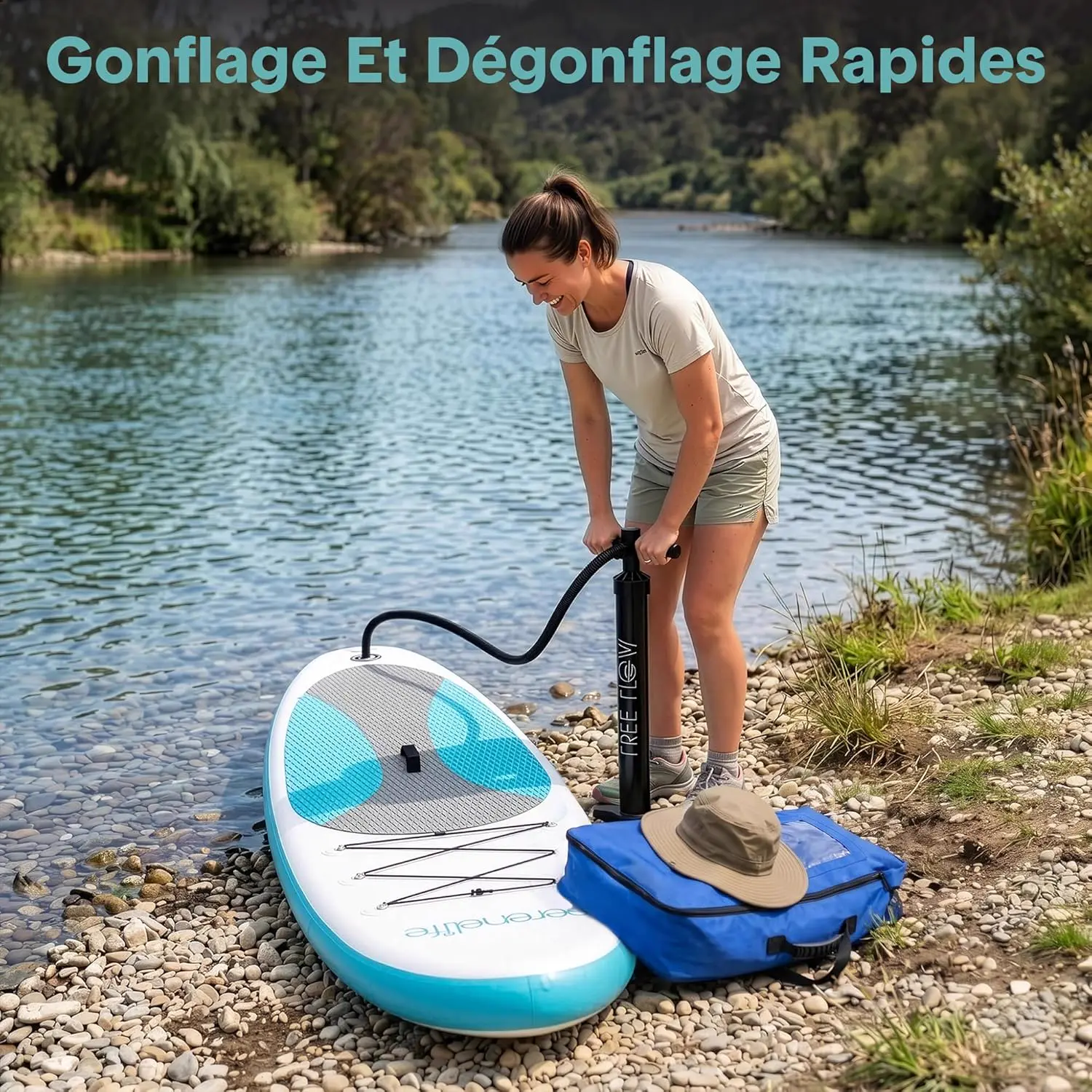 Paddle gonflable en aluminium vue 7