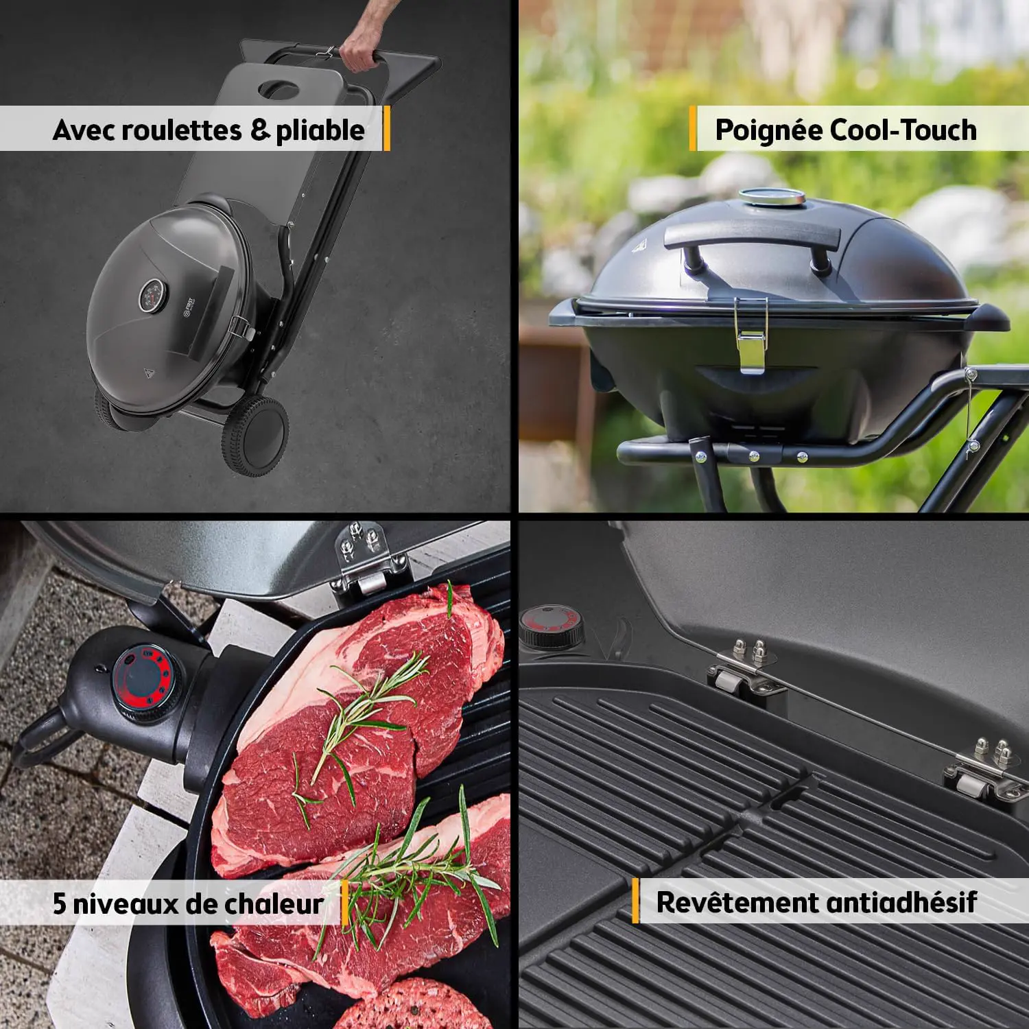 Barbecue électrique 44 x 33,5 cm vue 3