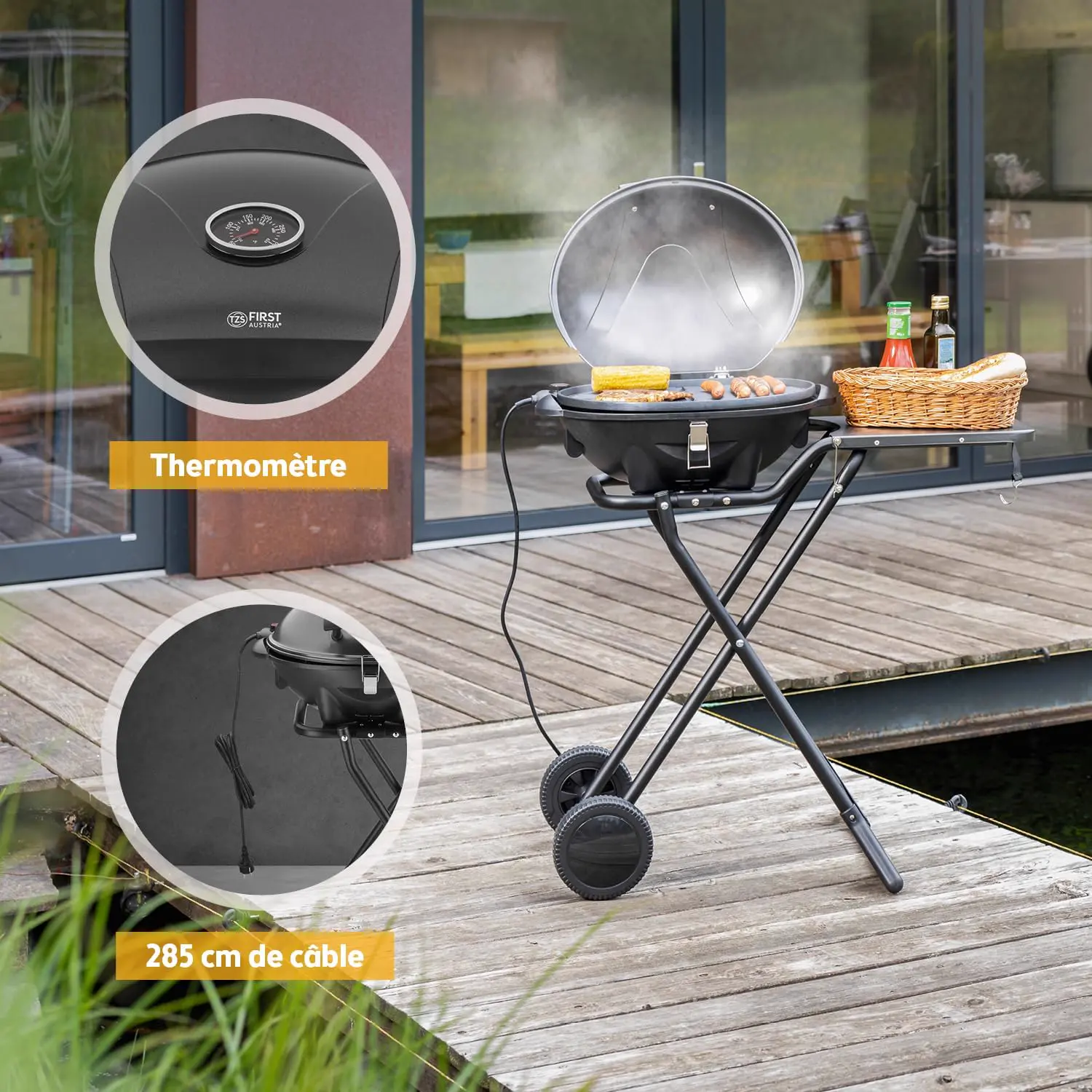 Barbecue électrique 44 x 33,5 cm vue 6