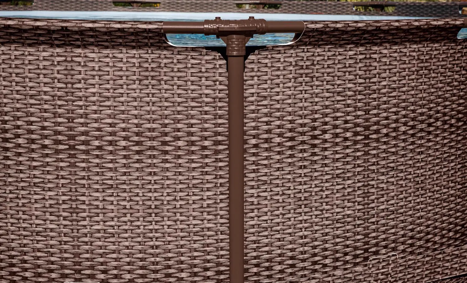 Piscine hors sol en acier marron 366 x 100 cm vue 7