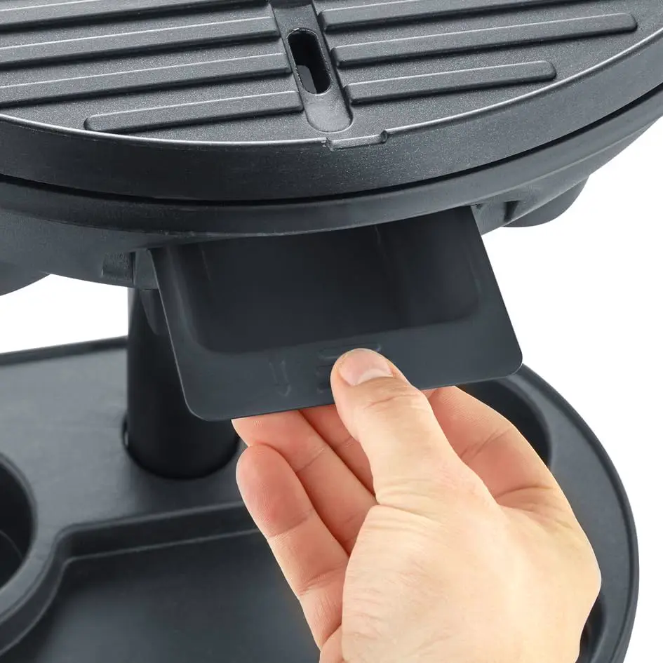Barbecue électrique en aluminium noir vue 7