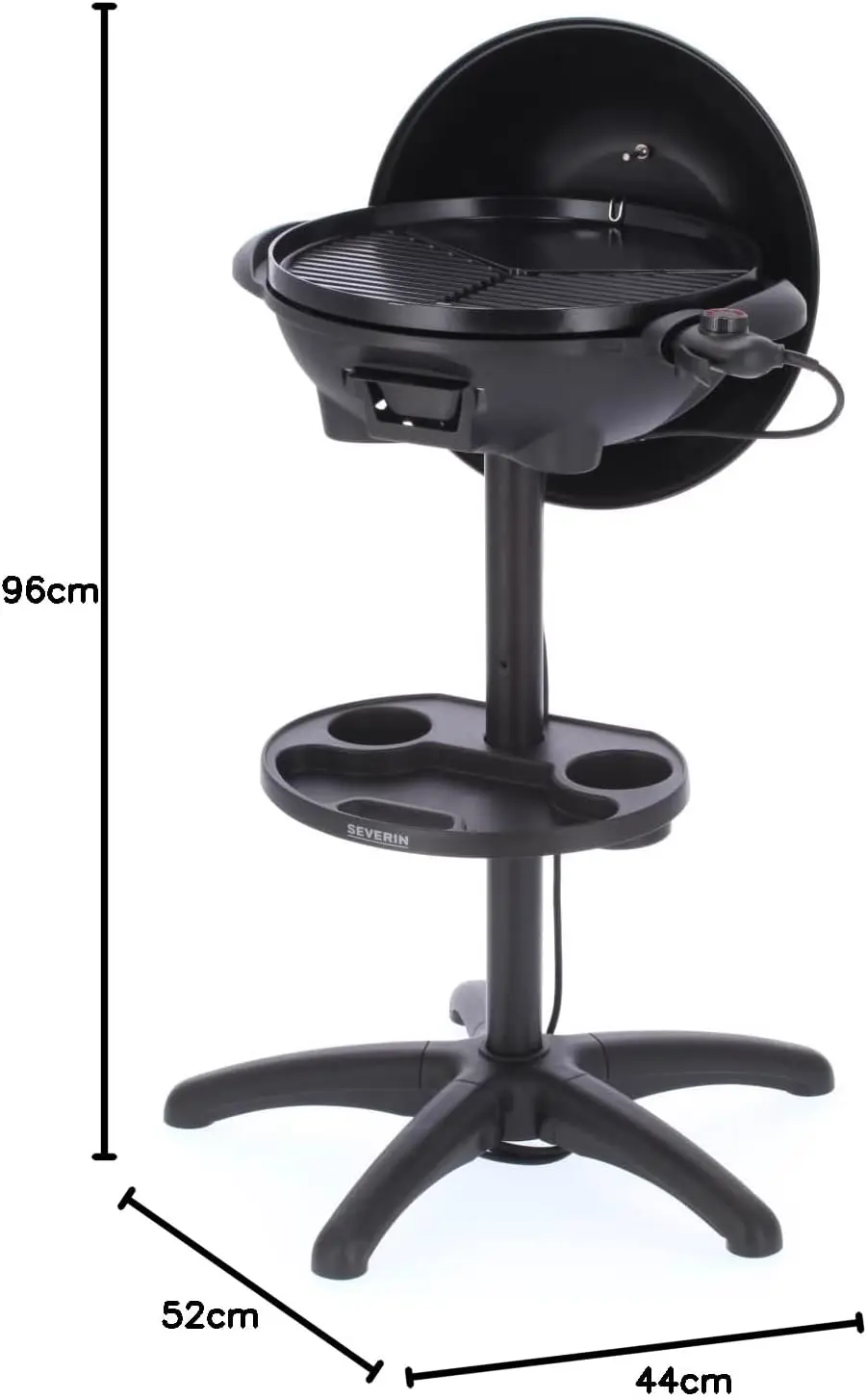 Barbecue électrique en aluminium noir vue 12
