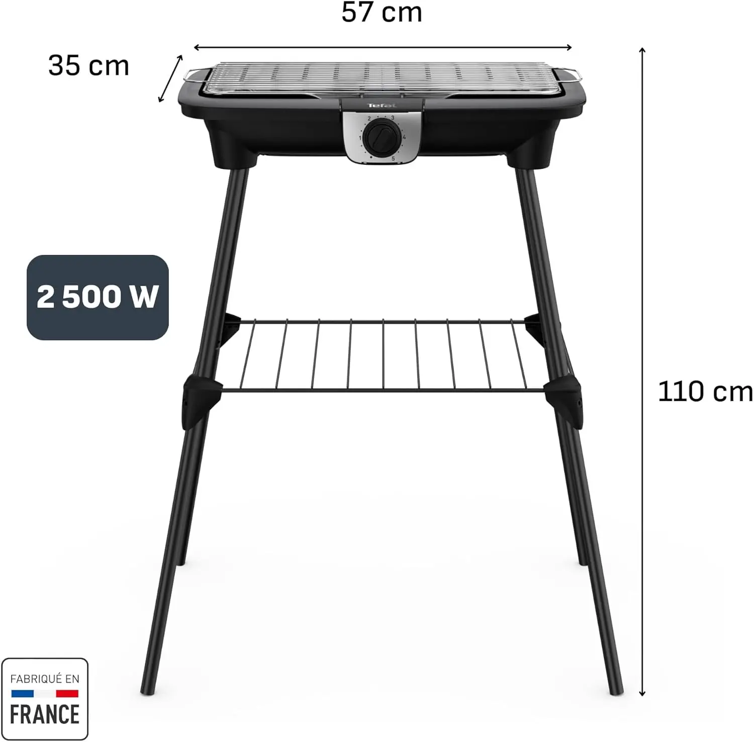 Barbecue électrique en acier 48 x 26 cm vue 7