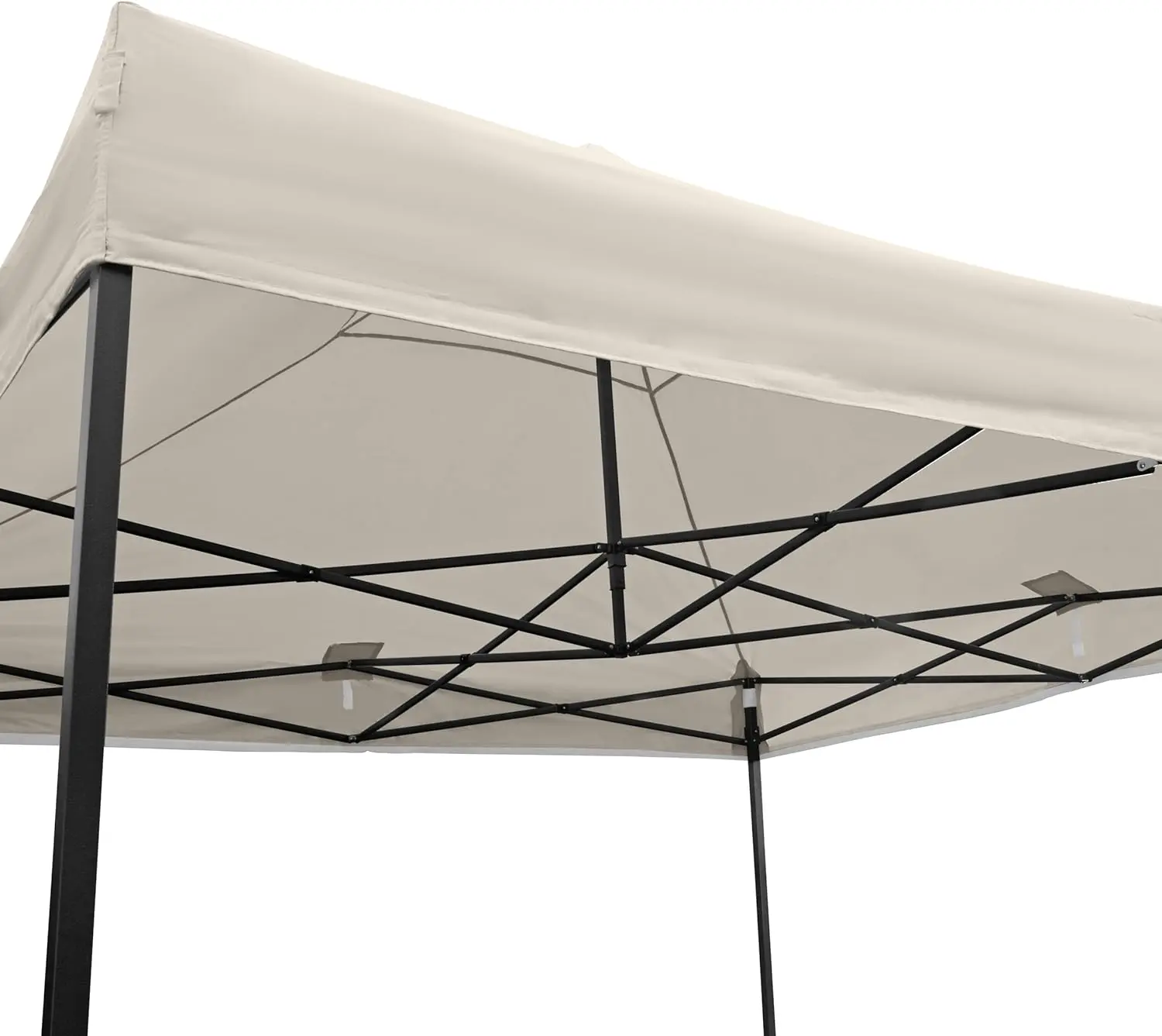 Tonnelle en métal crème 3x3m vue 4