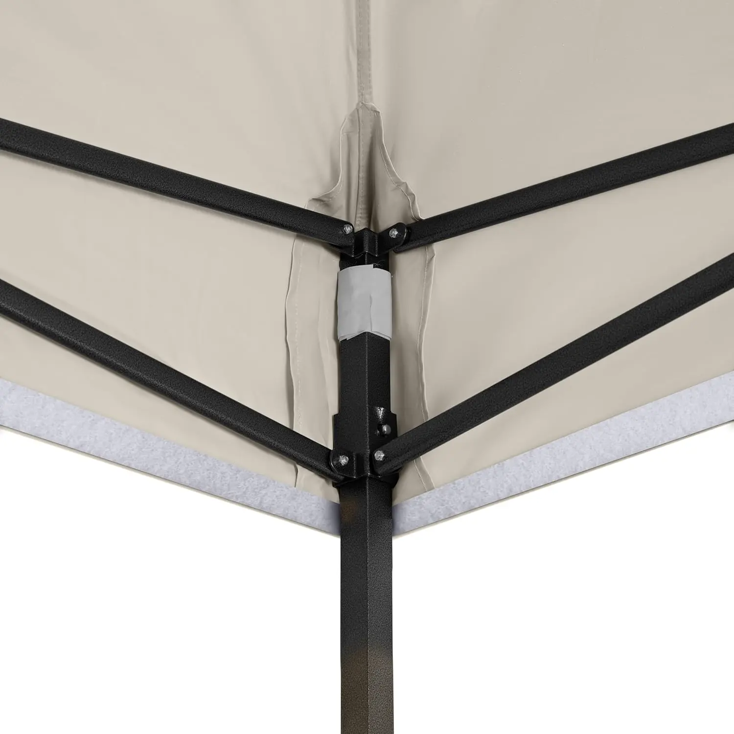 Tonnelle en métal crème 3x3m vue 7