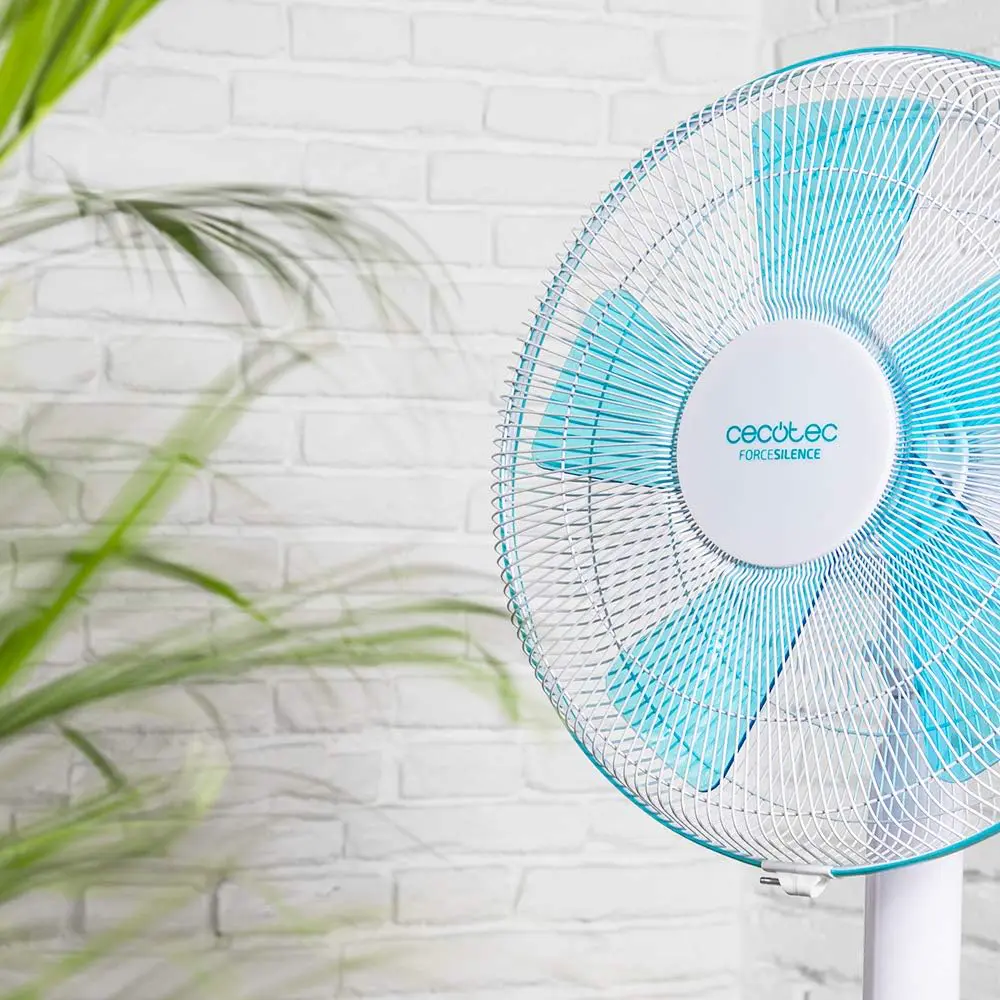 Ventilateur en acier blanc vue 5