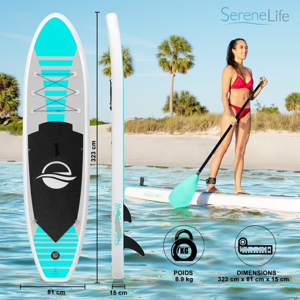 Paddle gonflable en aluminium vue 3