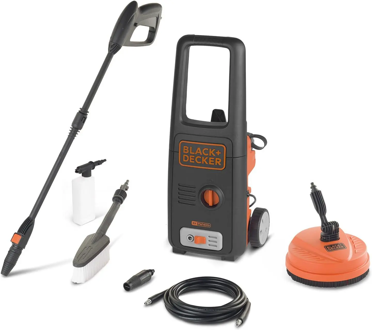 Black+Decker Nettoyeur Haute Pression BXPW1400PE avec Patio Cleaner