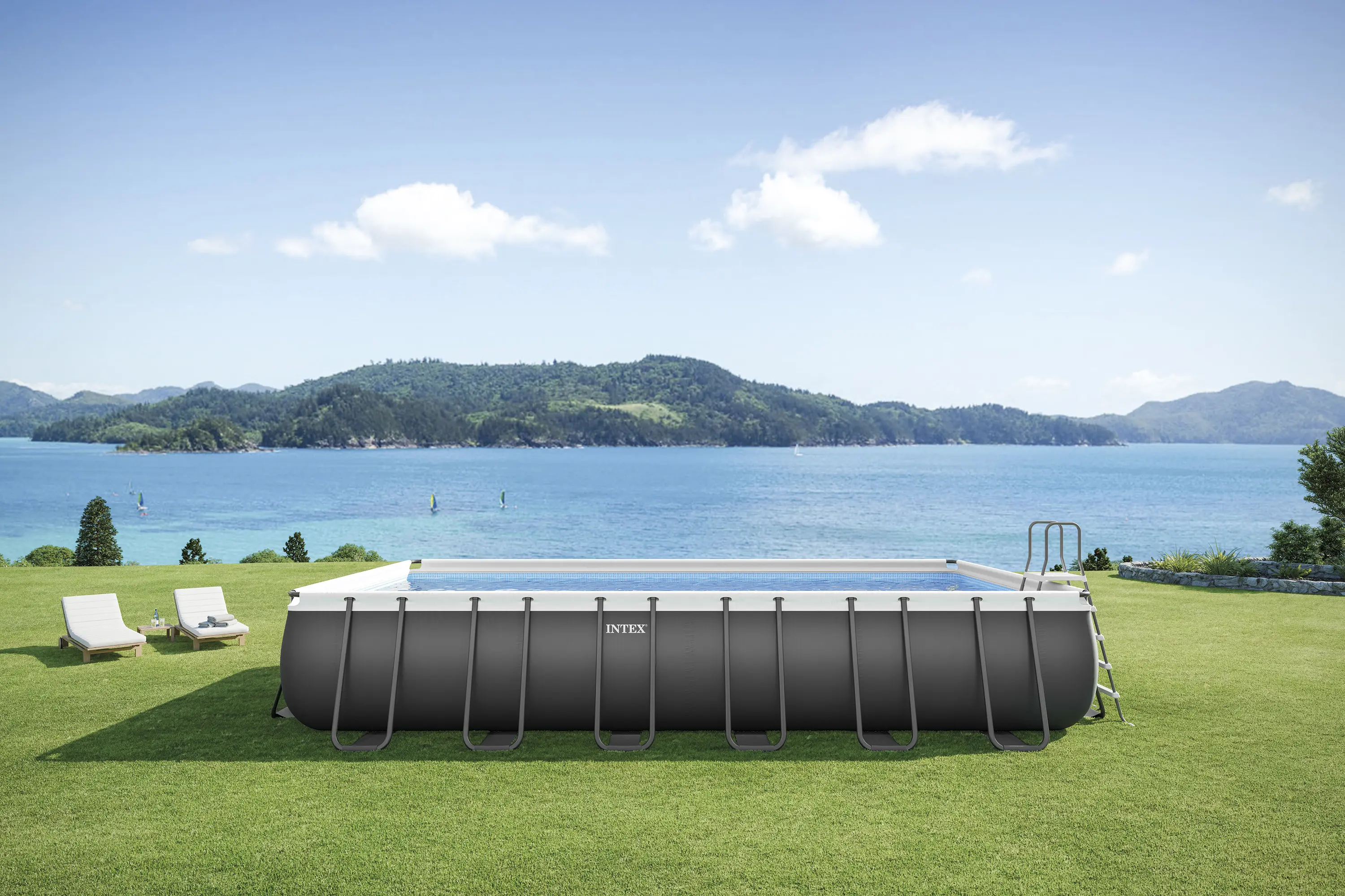 Piscine hors sol en métal sable — contenu détaillé 1
