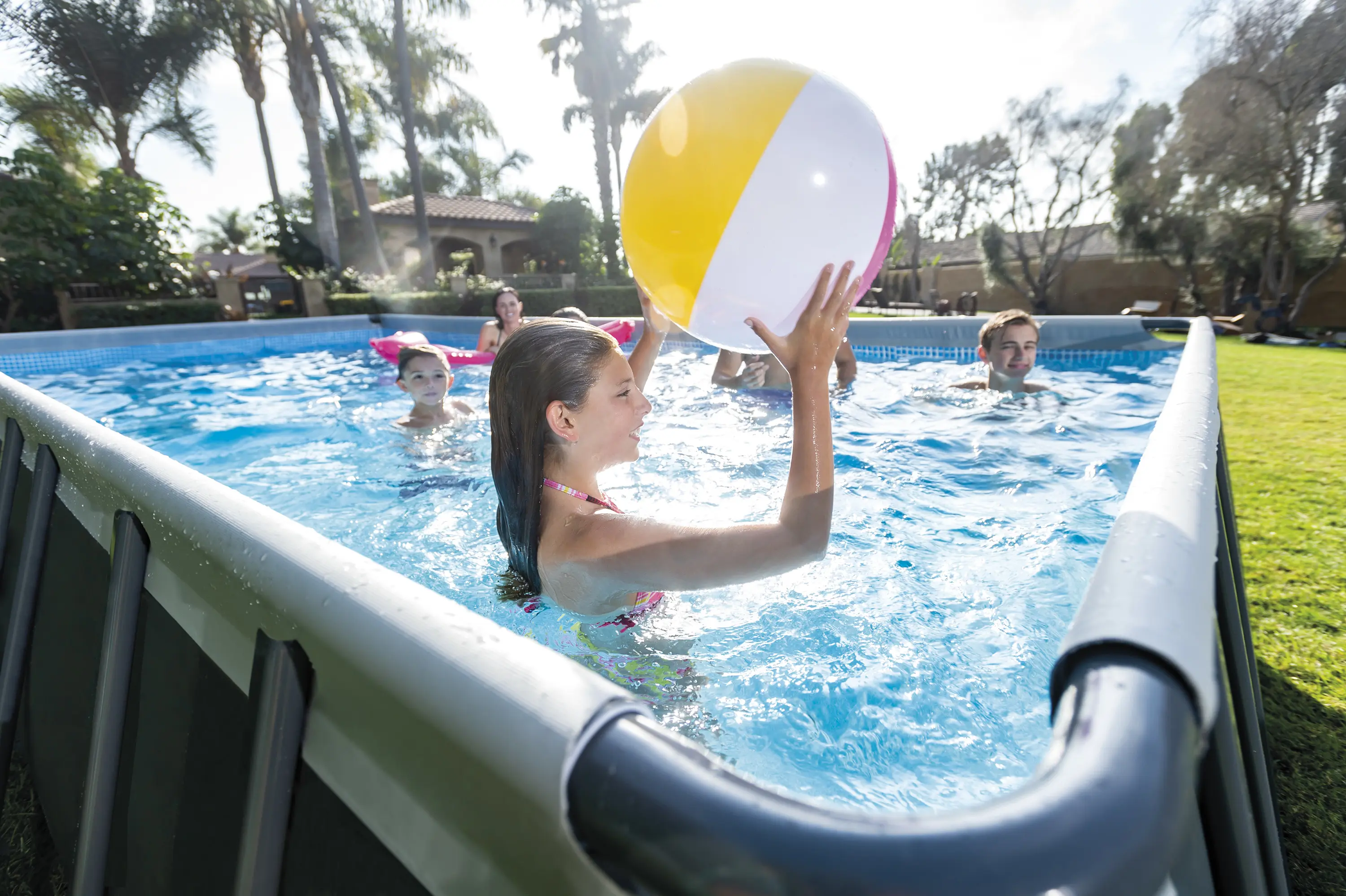 Piscine hors sol en métal sable — contenu détaillé 3