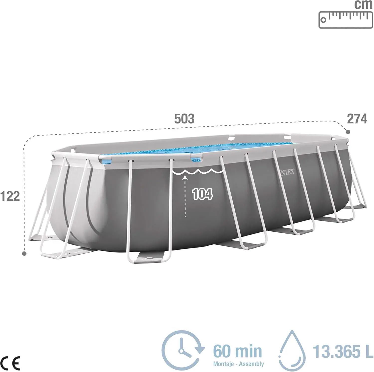 Piscine hors sol en métal vue 4