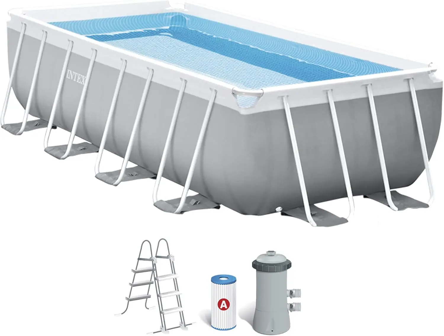 Piscine hors sol Intex kit Piscine Prism Frame rectangulaire A… vue 1