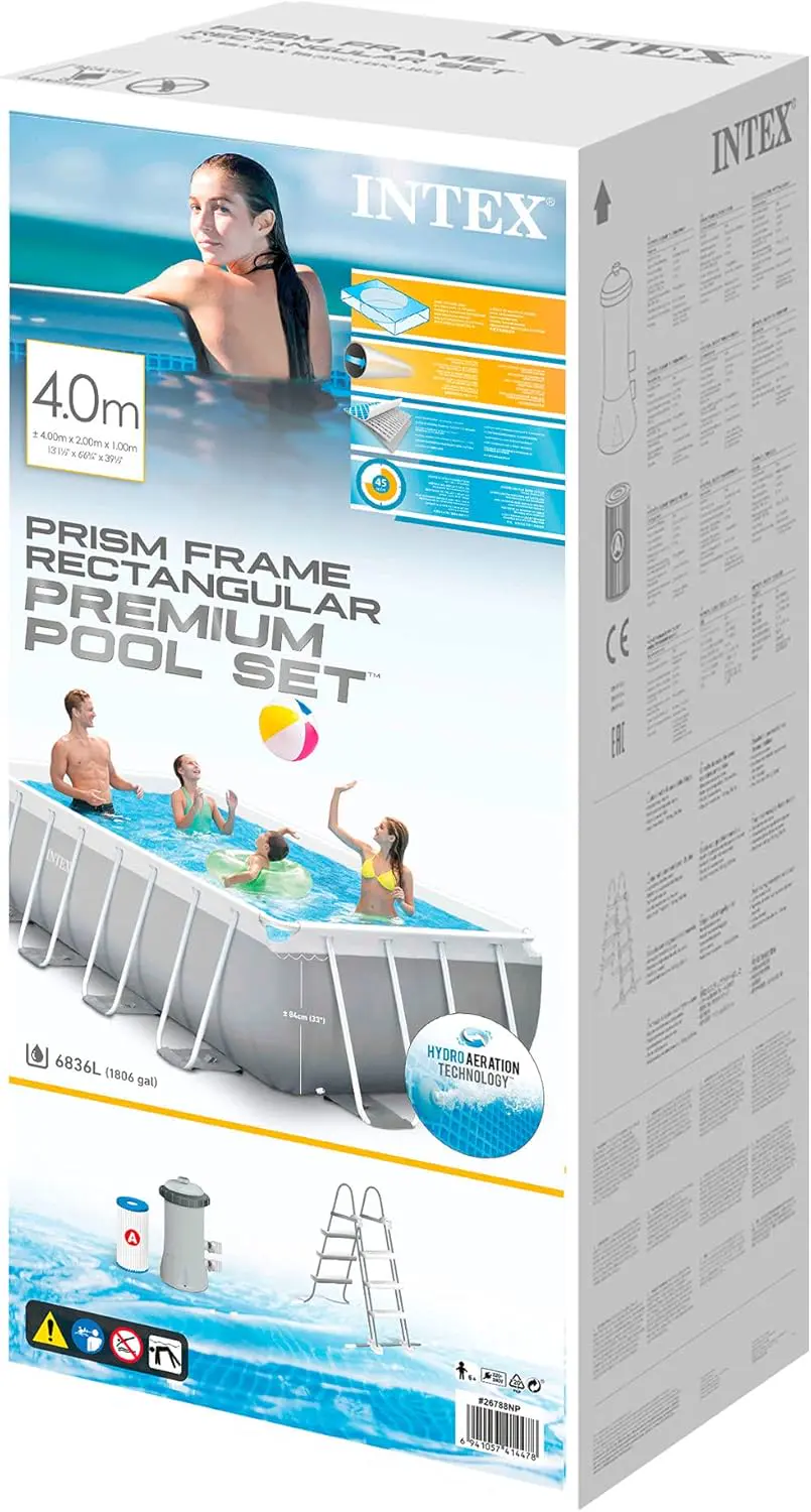 Piscine hors sol Intex kit Piscine Prism Frame rectangulaire A… vue 5