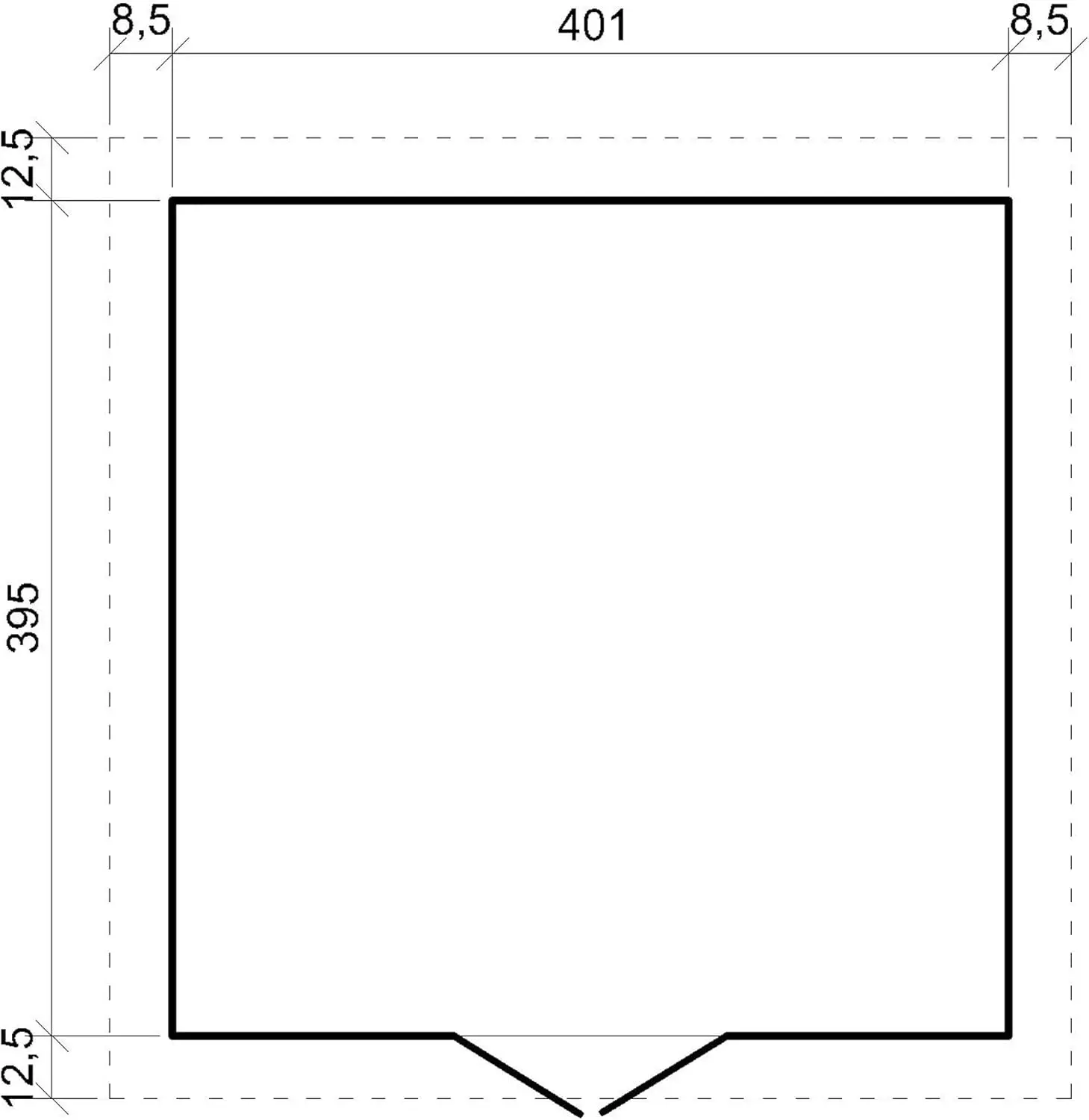 Abri de jardin en bois en bois naturel 16 m² vue 6