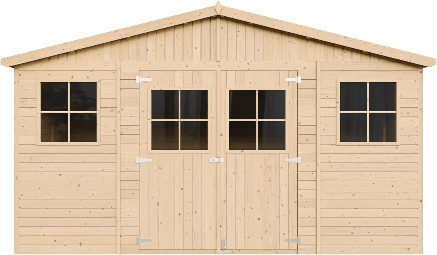 Abri de jardin en bois en bois naturel 12 m² vue 8