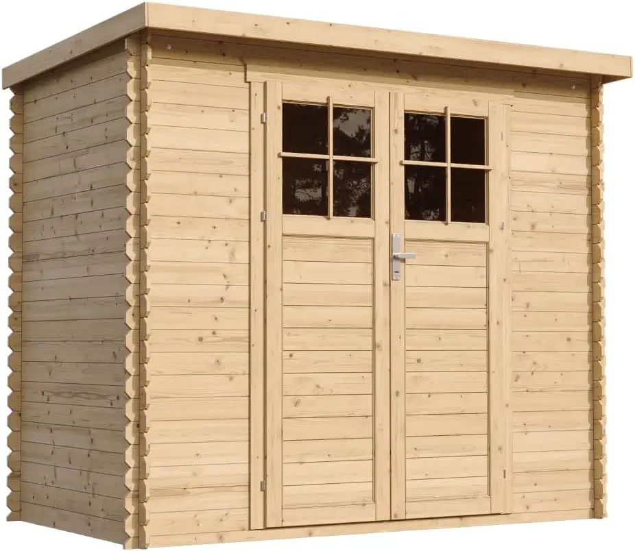 TIMBELA M310F Abri de Jardin en Bois -Porte verrouillable de Haute