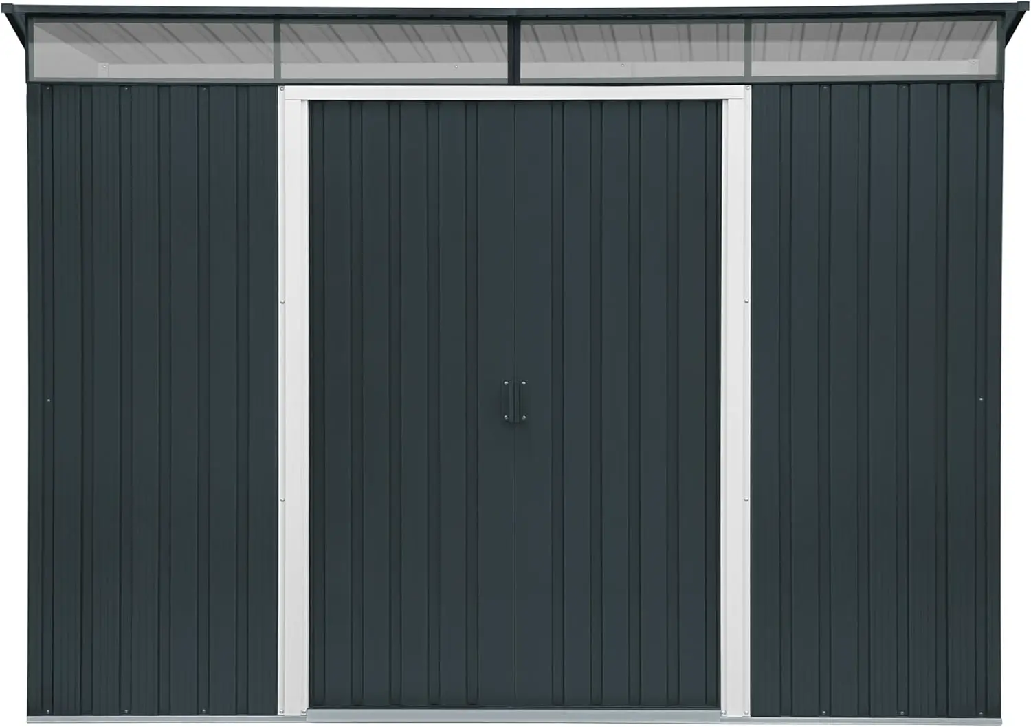 Abri de jardin en bois en métal anthracite 8 x 6 vue 7