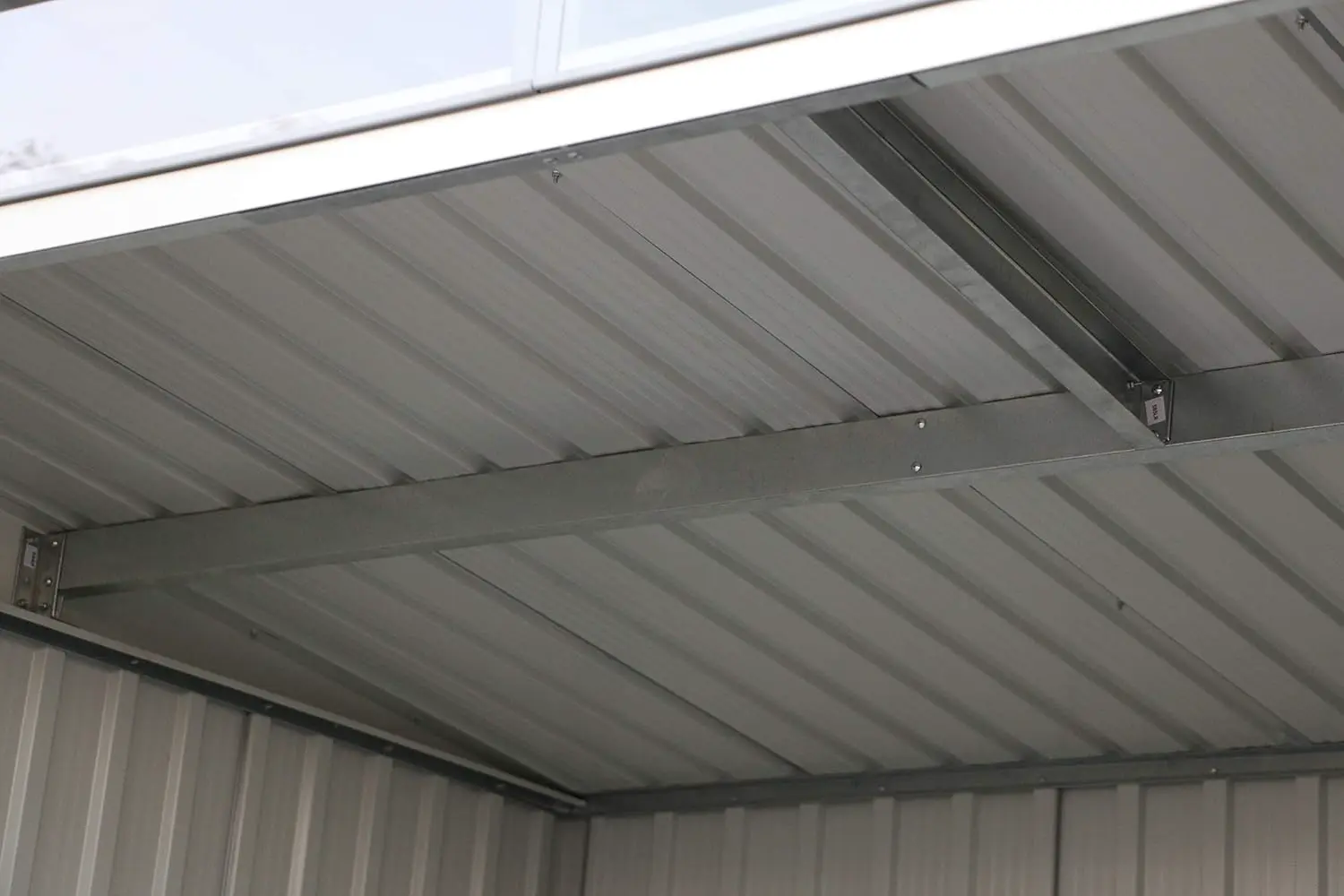 Abri de jardin en bois en métal anthracite 8 x 6 vue 8