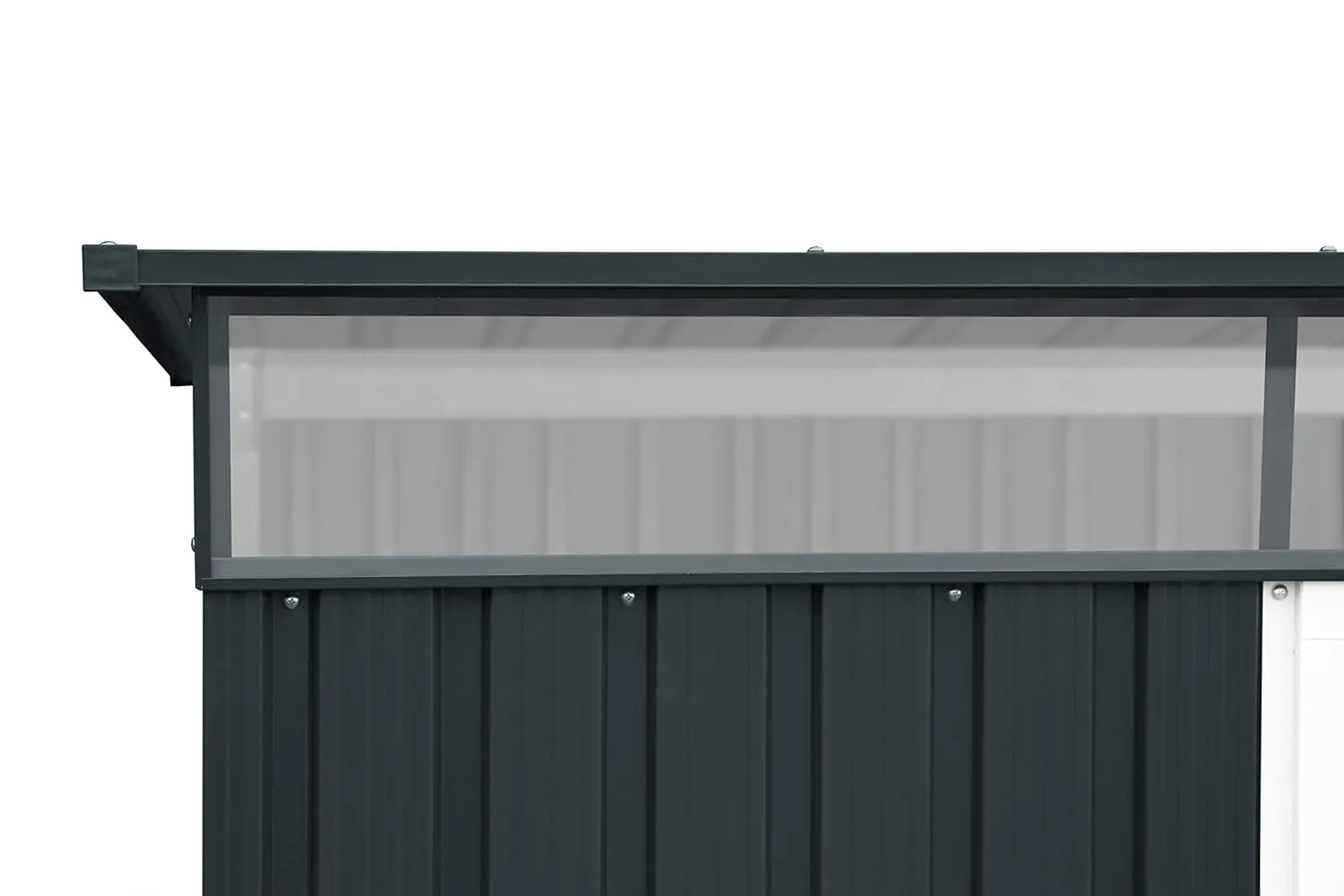 Abri de jardin en bois en métal anthracite 8 x 6 vue 9