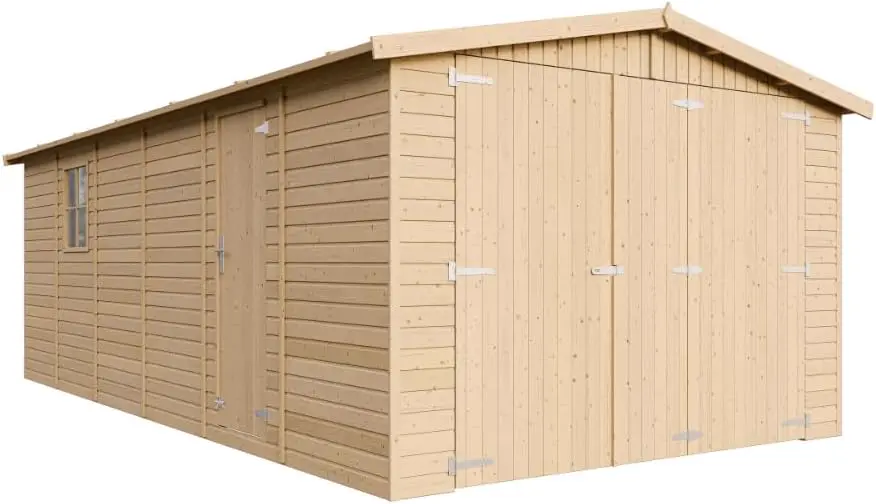 Garage de Jardin Bois Naturel