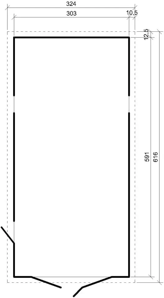 Abri de jardin en bois en bois naturel 18 m² vue 7