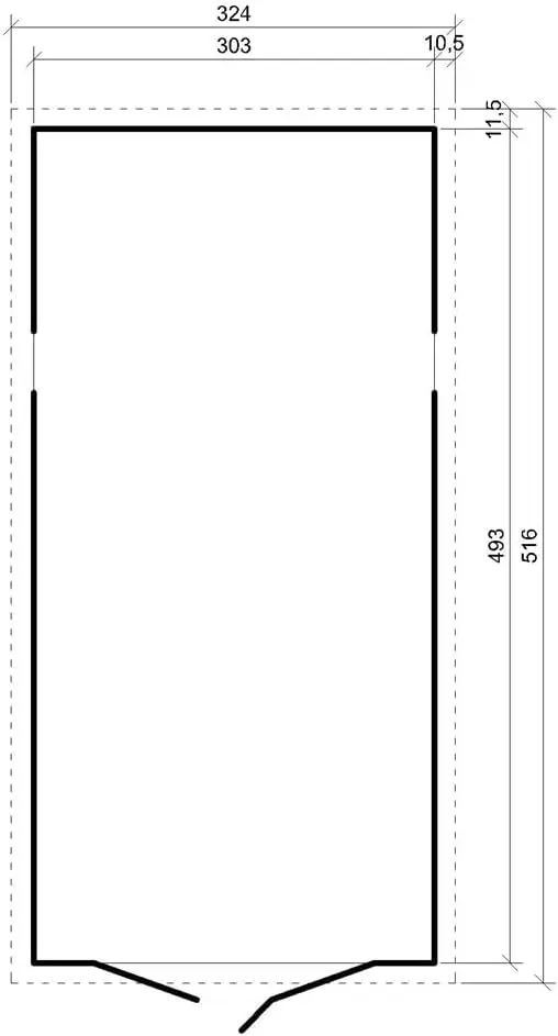 Abri de jardin en bois en bois naturel 18 m² vue 7