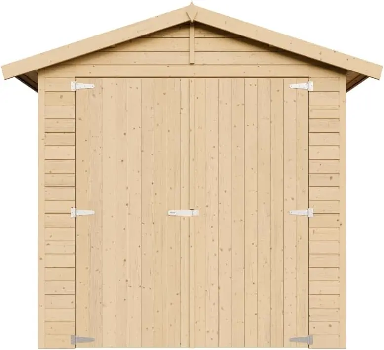 Abri de jardin en bois en bois naturel 18 m² vue 3