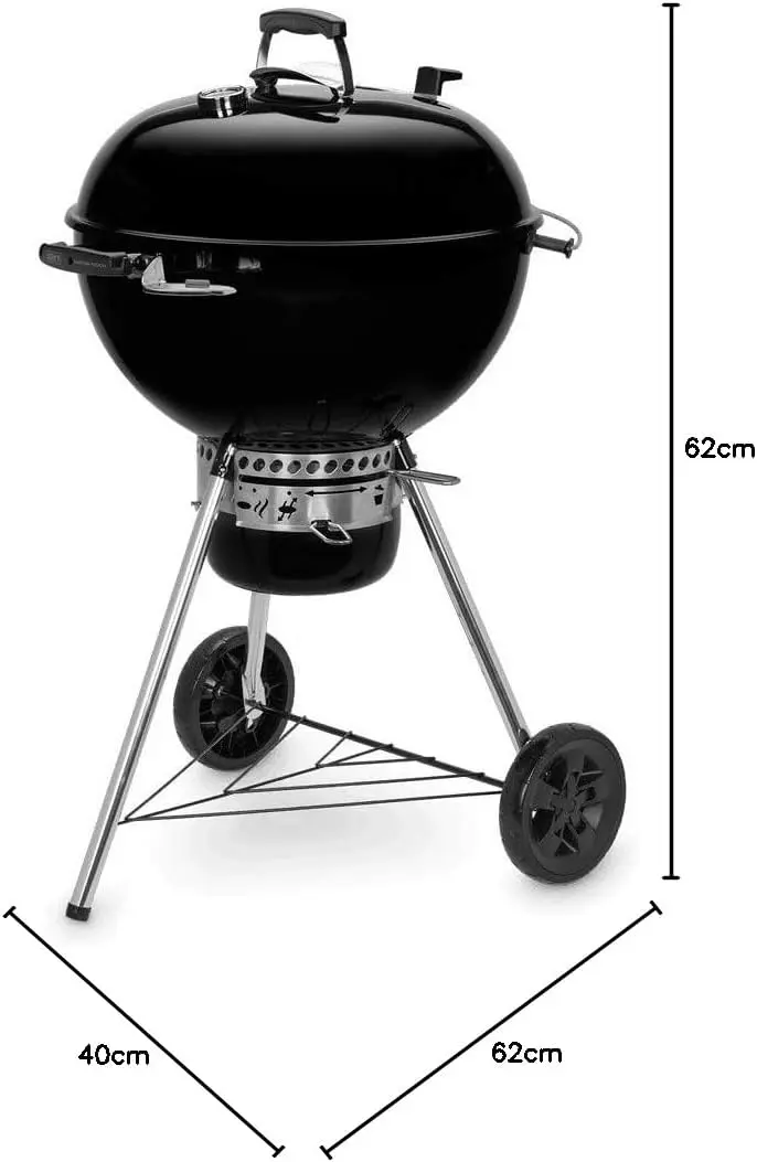 Barbecue weber en aluminium noir 65 x 72 cm vue 5