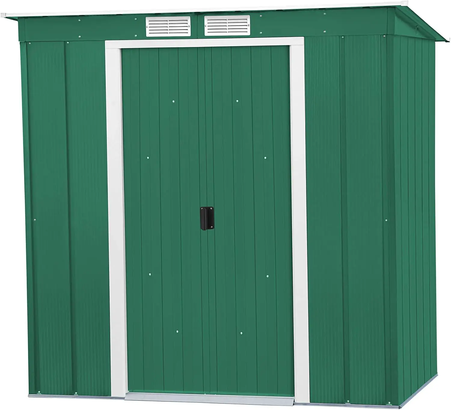 Abri de jardin en métal en métal vert 2,17 m² vue 1