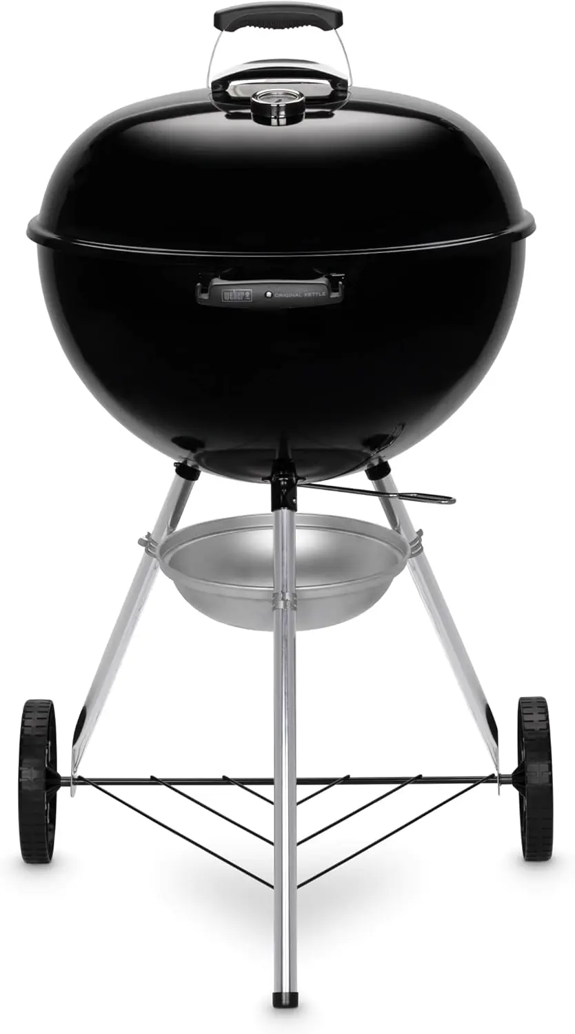 Barbecue weber en acier noir vue 2