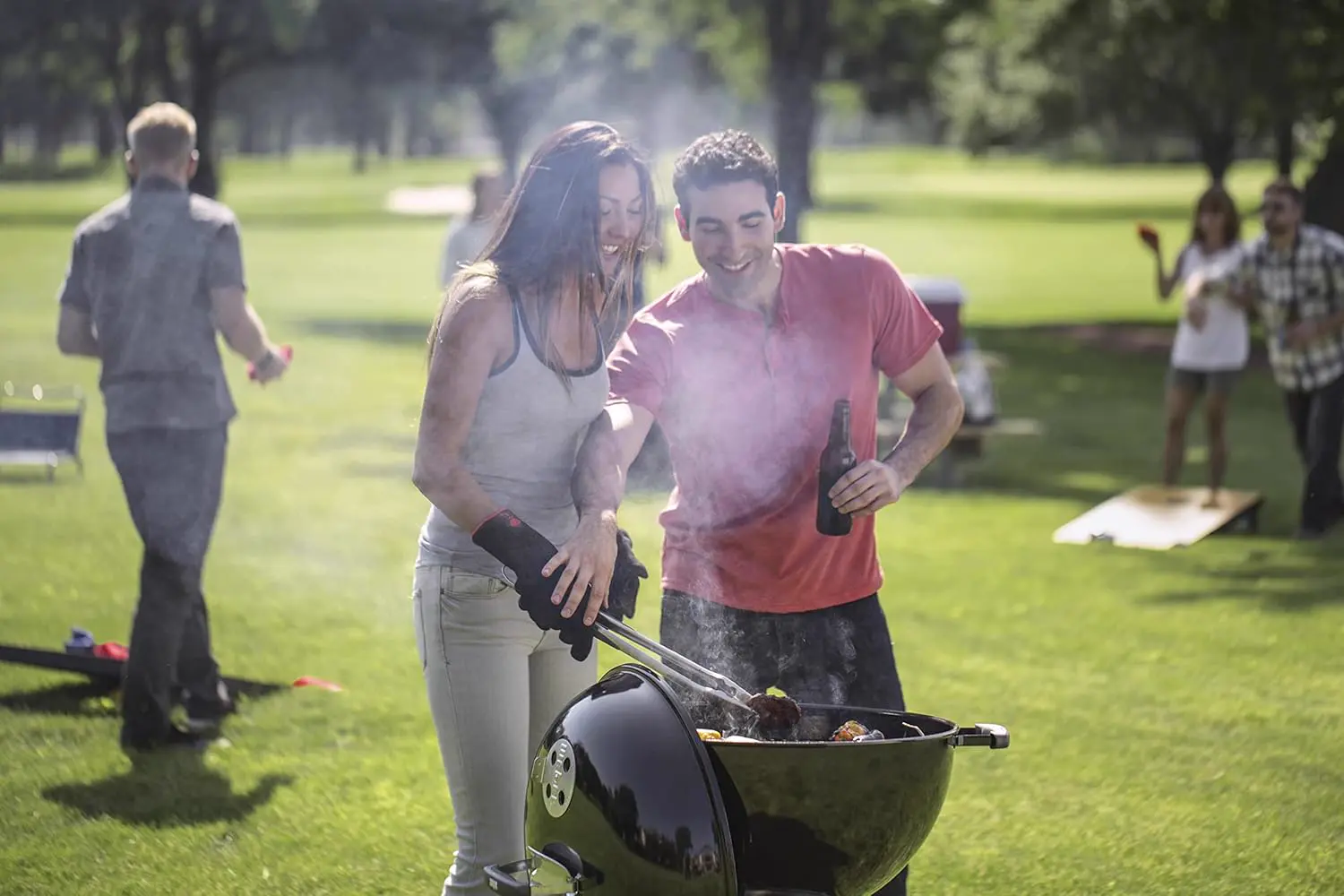 Barbecue weber en acier noir vue 17