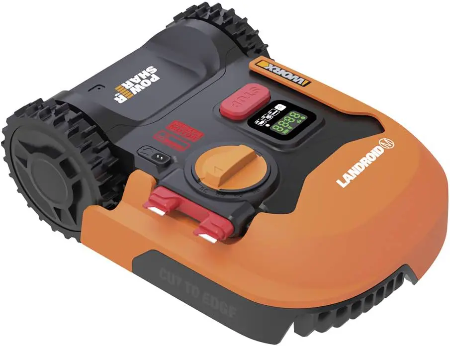 Robot tondeuse orange 500 m² vue 1