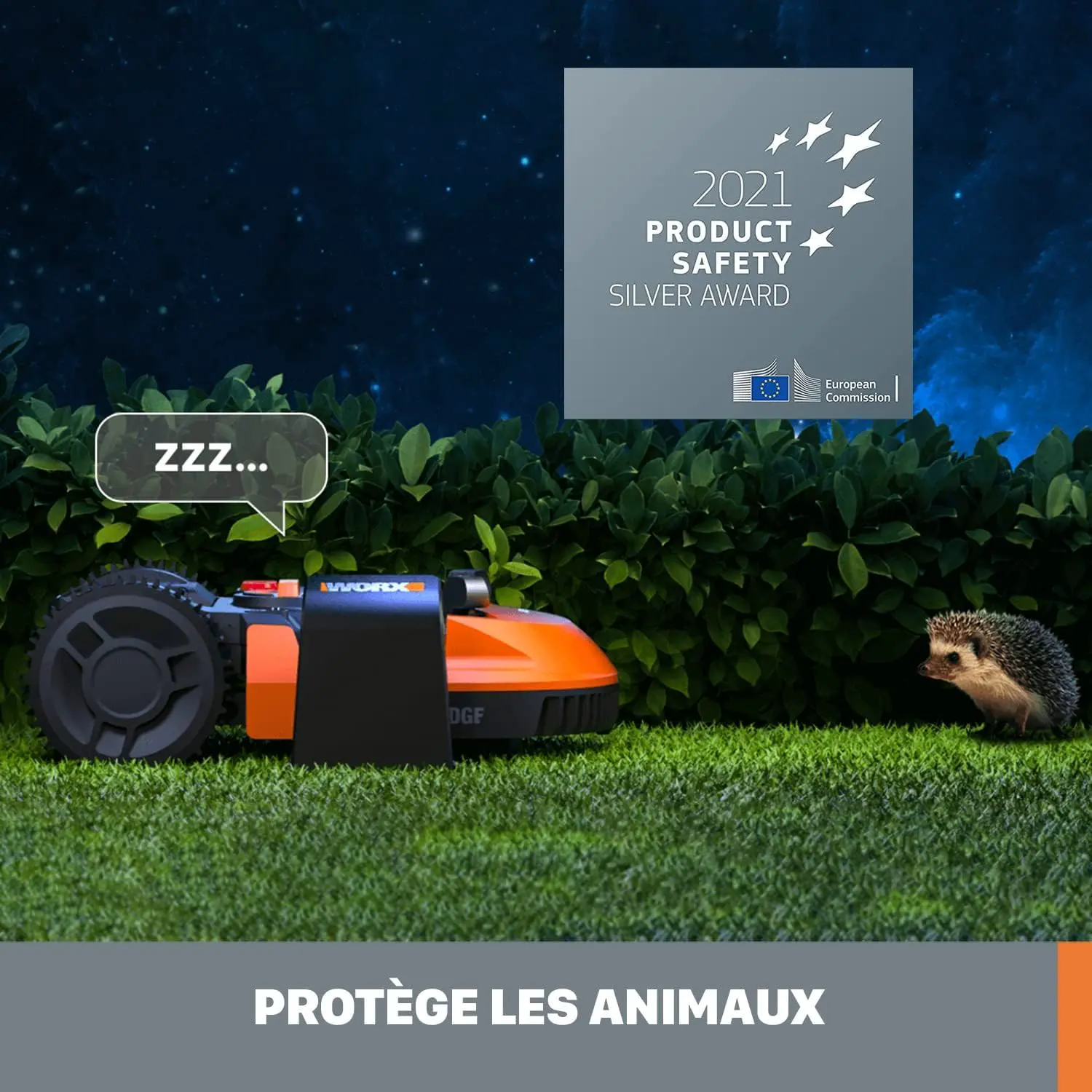 Robot tondeuse orange 2000 m² vue 8