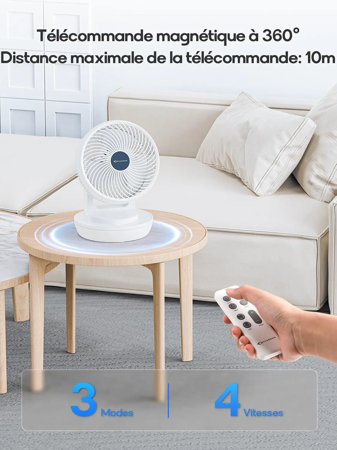 Ventilateur MYCARBON Ventilateur Silencieux avec Télécommande… vue 6