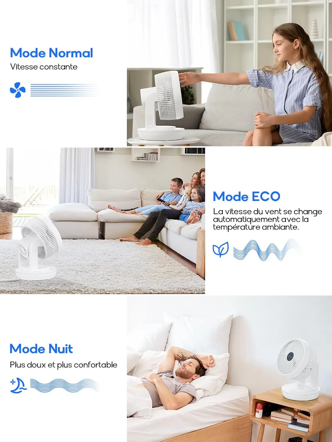 Ventilateur MYCARBON Ventilateur Silencieux avec Télécommande… vue 7
