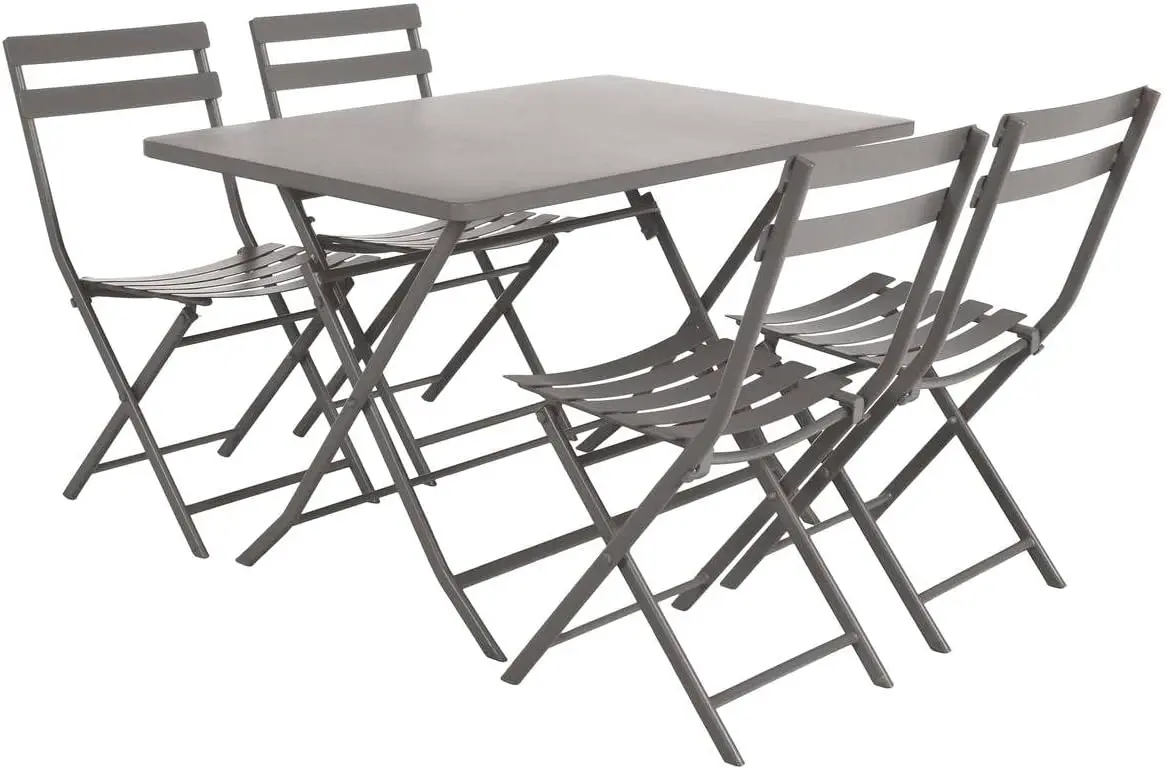 Table de jardin 4 places en métal 70 x 110 vue 4