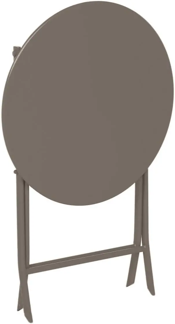 Table de jardin marron 60 x 60 vue 5