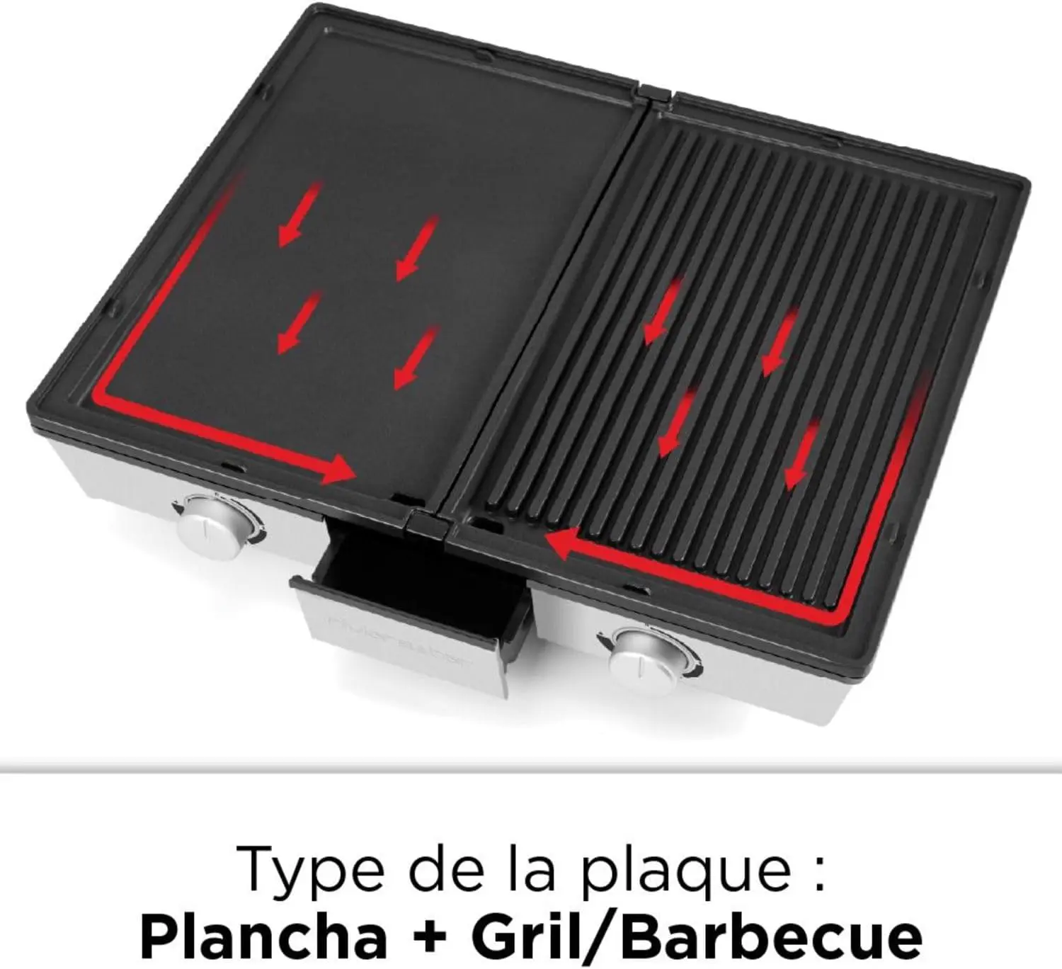 Plancha 10 places 49 x 39 cm vue 6