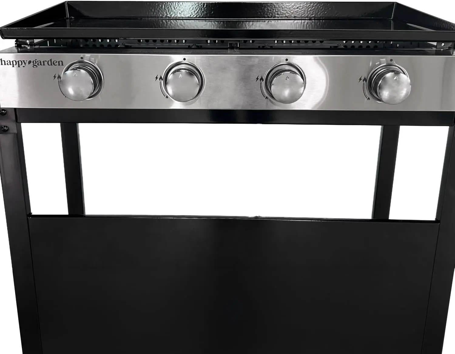 Plancha en acier noir vue 4