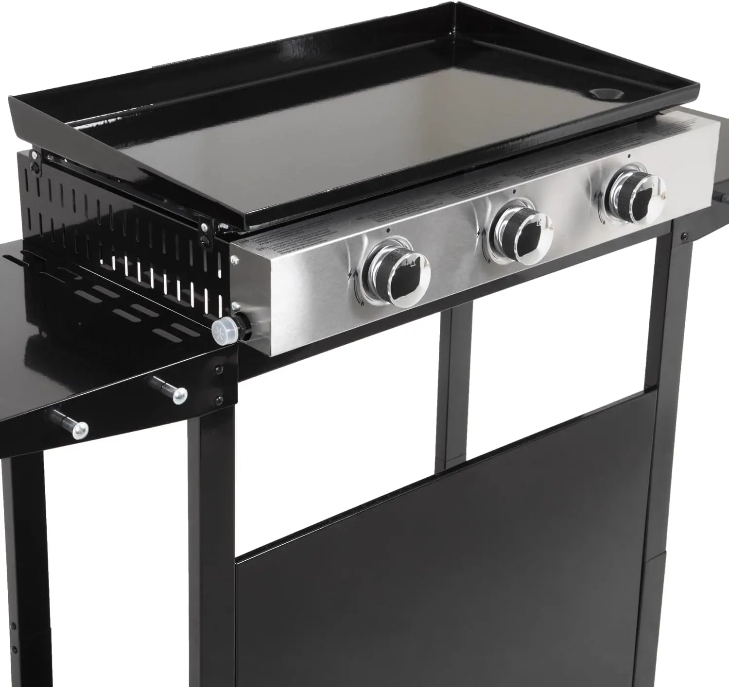 Plancha en acier noir vue 3