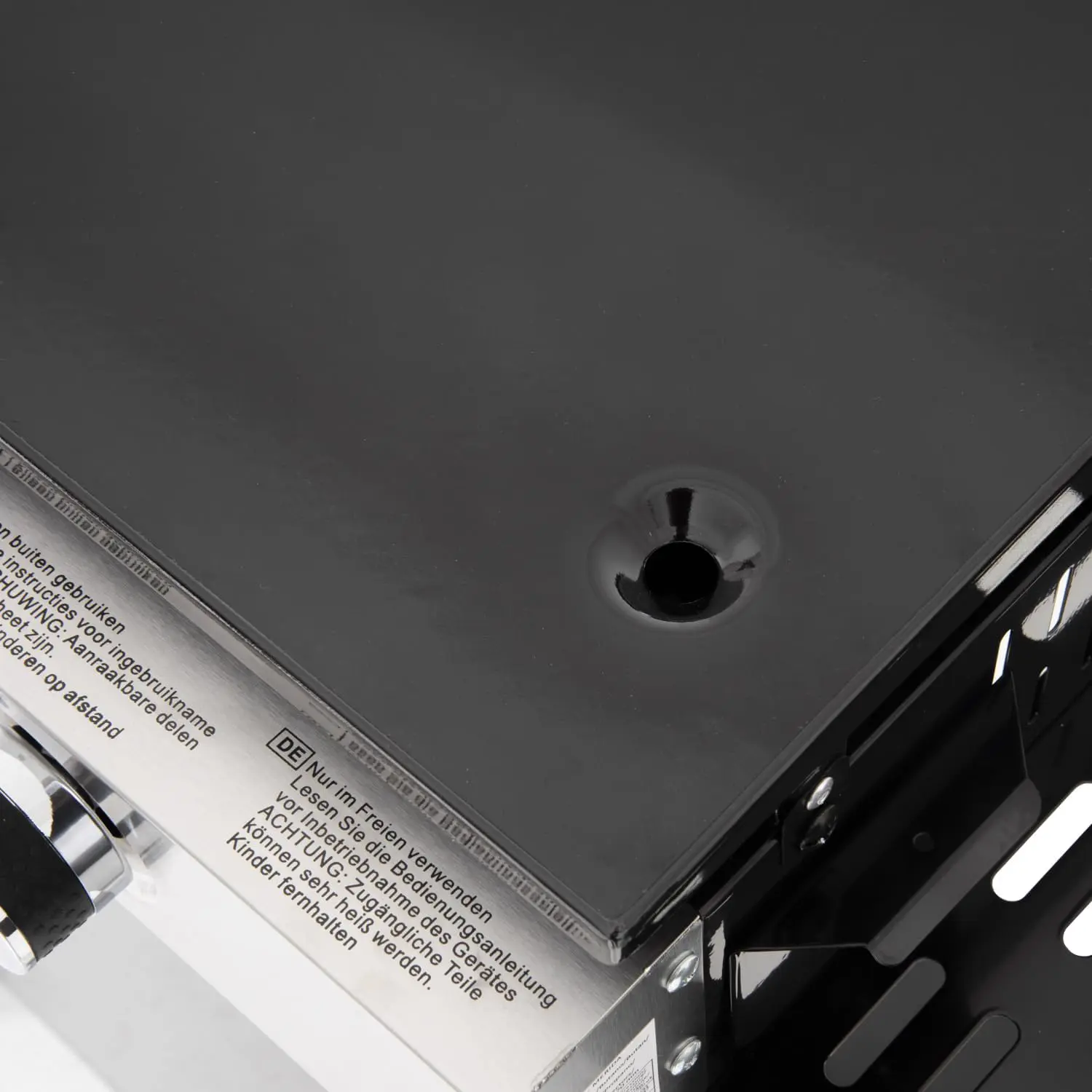 Plancha en acier noir vue 4