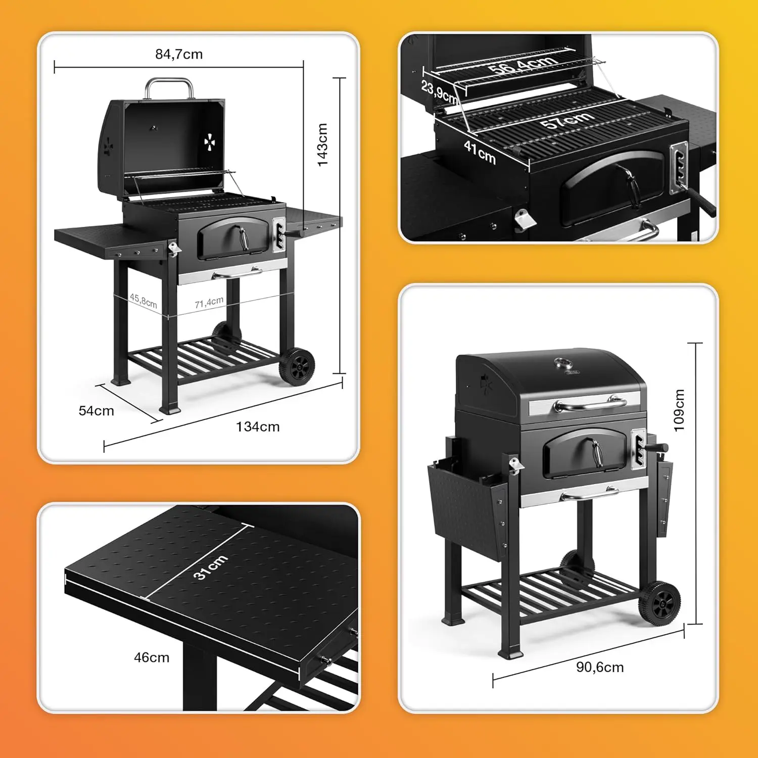 Barbecue weber 57 x 41 cm vue 7