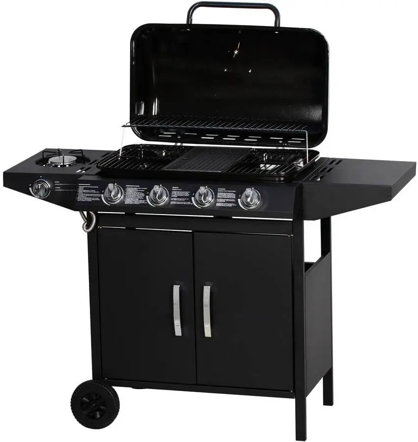 Barbecue à gaz en acier noir 64 x 37 cm vue 2
