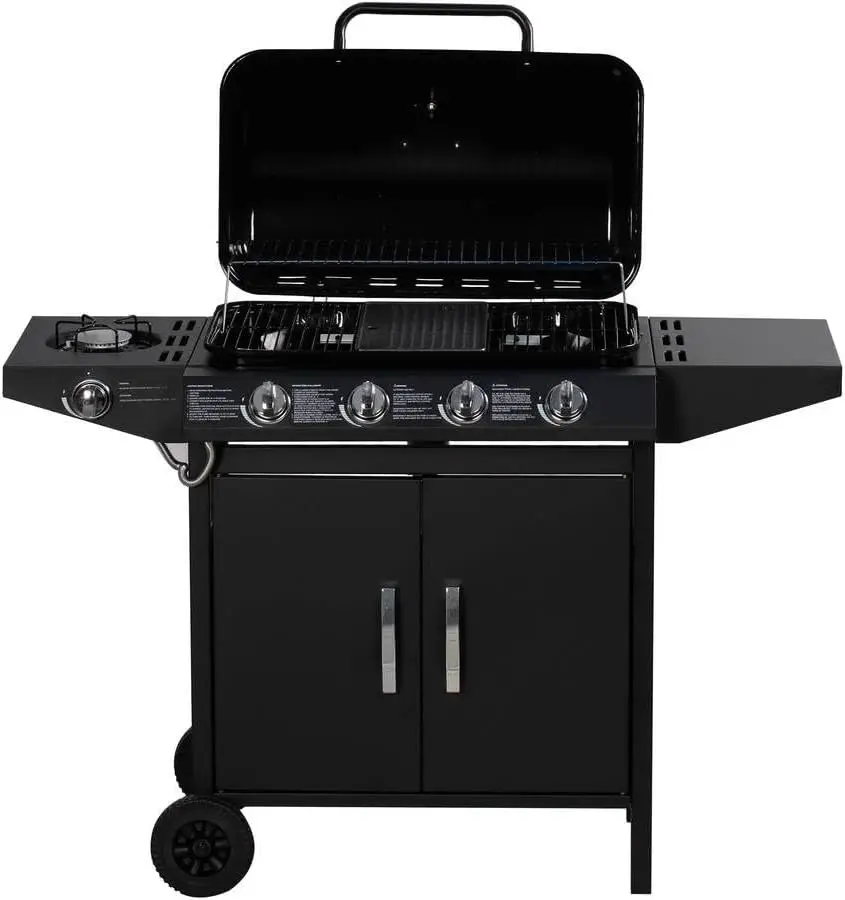 Barbecue à gaz en acier noir 64 x 37 cm vue 4