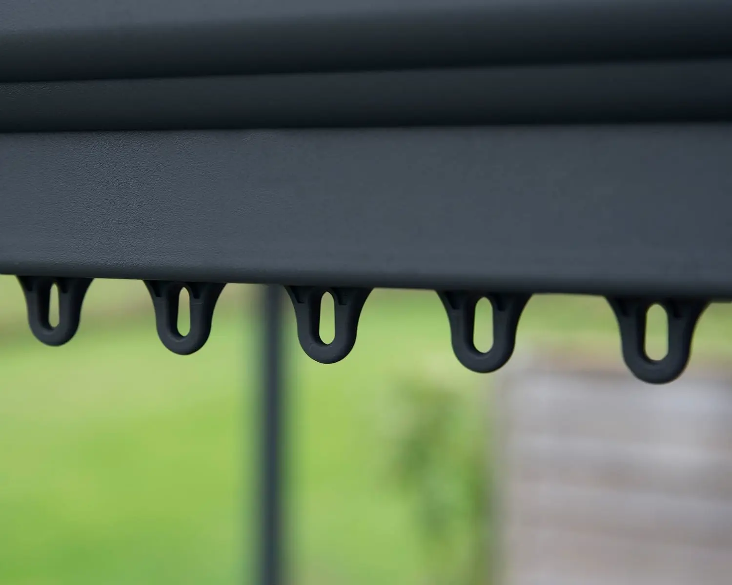 Pergola en aluminium gris 1,7 m² vue 7